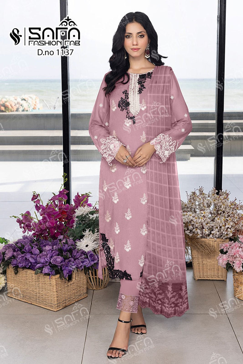 Safa Fashion Fab Dno 1137 Heavy georgette Pret Collection