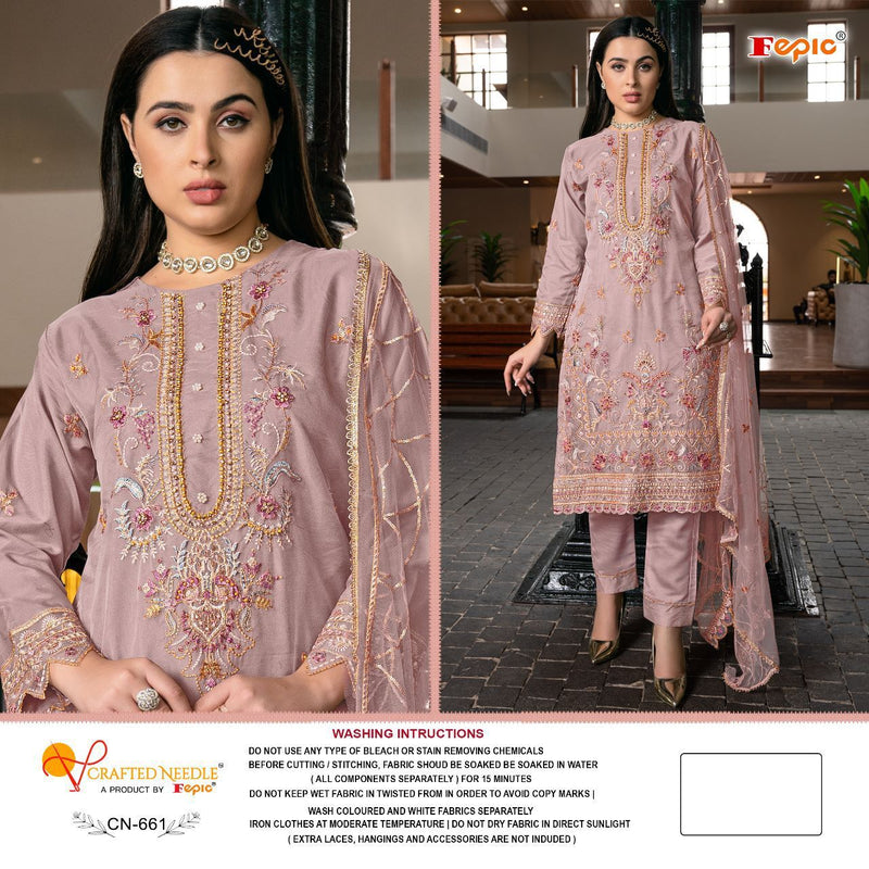 Fepic Cn 661 Organza Embroidered Pret Collection
