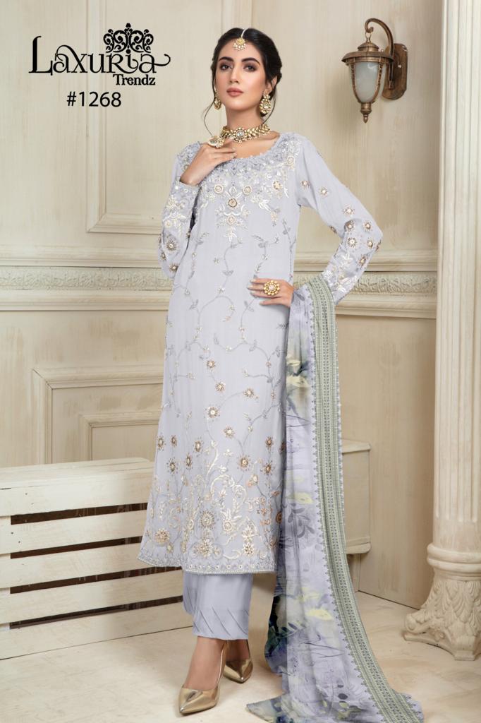 Laxuria Trendz Dno 1268 Fox Georgette Pret Collection