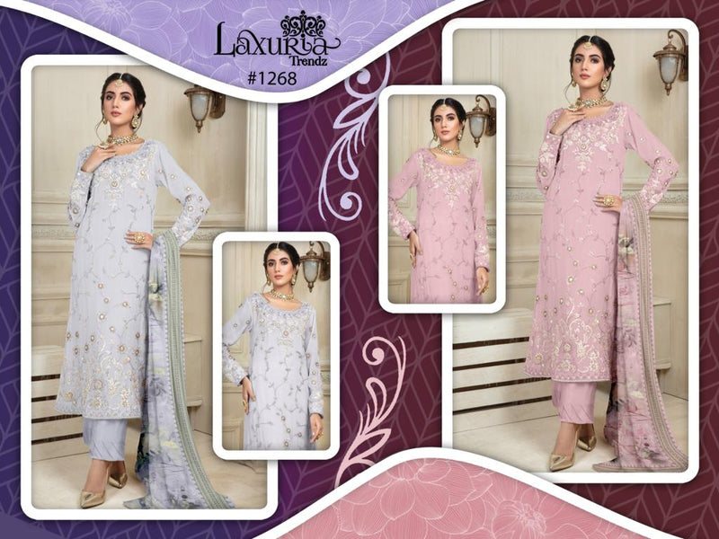 Laxuria Trendz Dno 1268 Fox Georgette Pret Collection