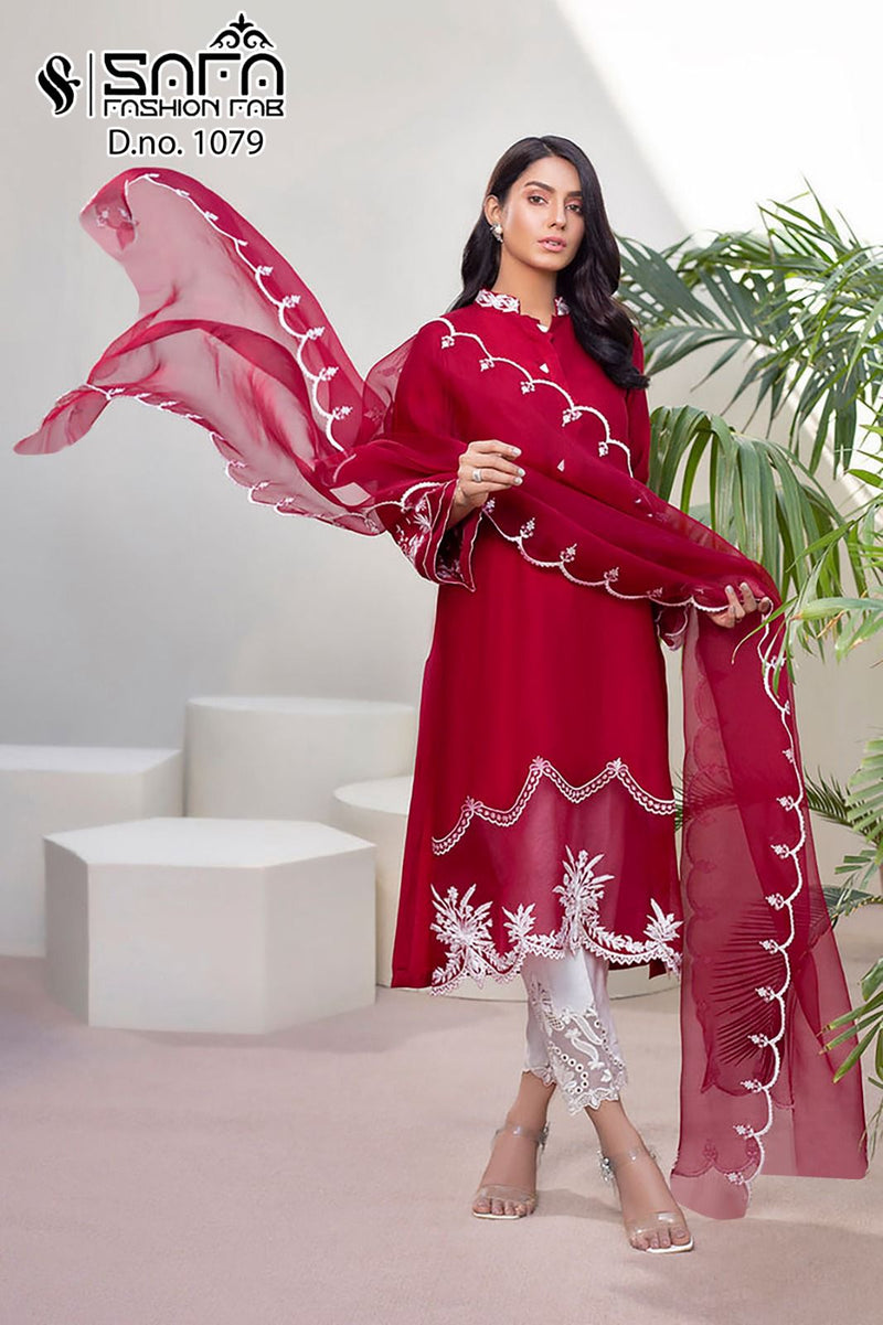 Safa Fashion Fab Dno 1079 Heavy Georgette Pret Collection