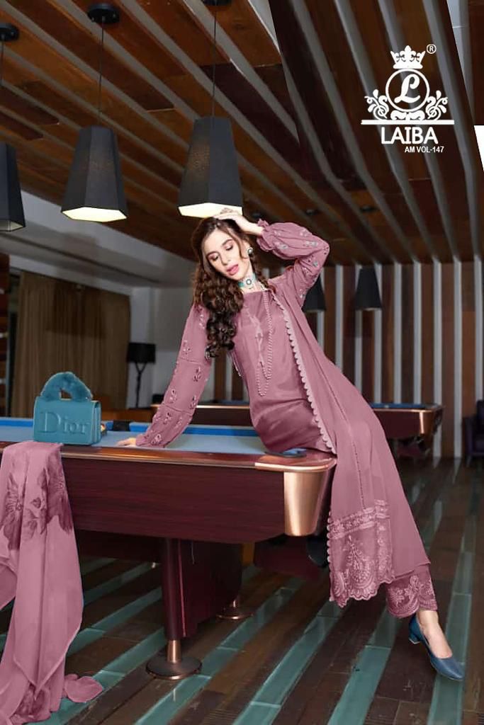 Laiba Designer Am Vol 147 Pure Georgette Pret Collection