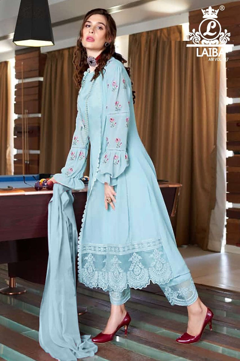 Laiba Designer Am Vol 147 Pure Georgette Pret Collection