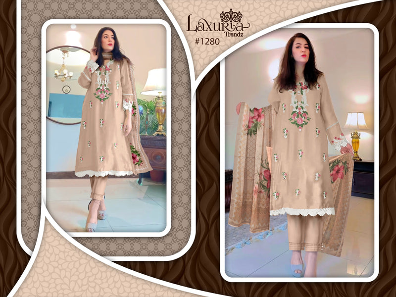 Laxuria Trendz Dno 1280 Faux Georgette Embroidered Pret Collection