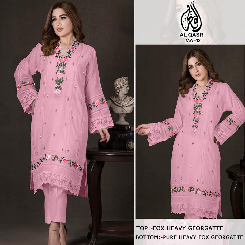 Al Qasr Ma 42 Pure Georgette Embroidery Pret Collection