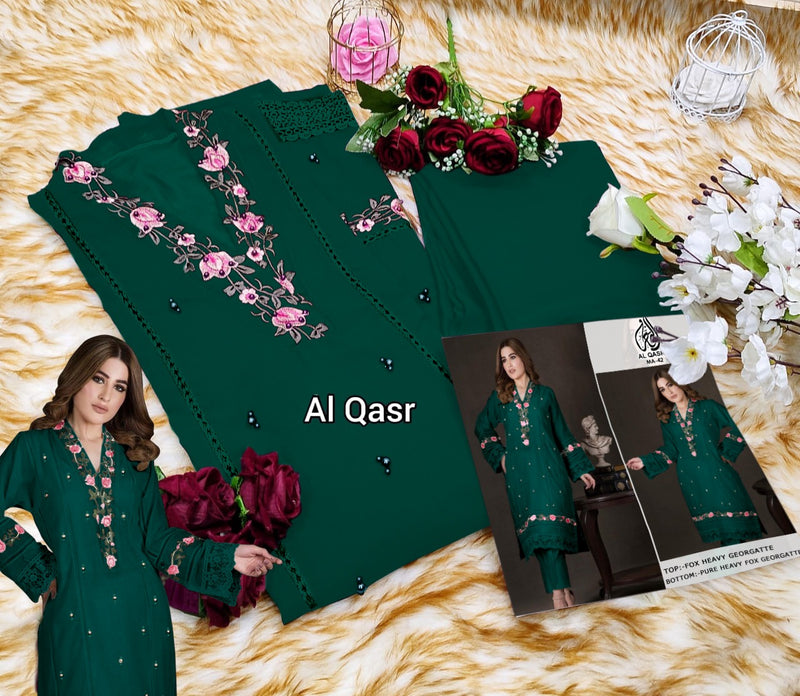 Al Qasr Ma 42 Pure Georgette Embroidery Pret Collection
