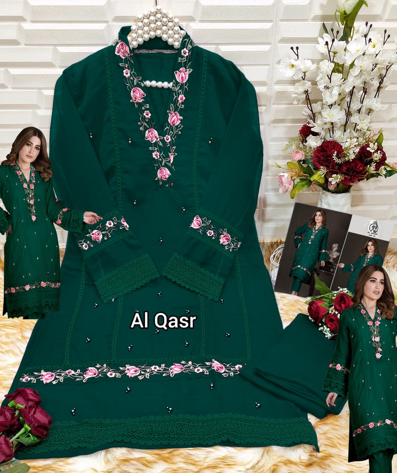 Al Qasr Ma 42 Pure Georgette Embroidery Pret Collection