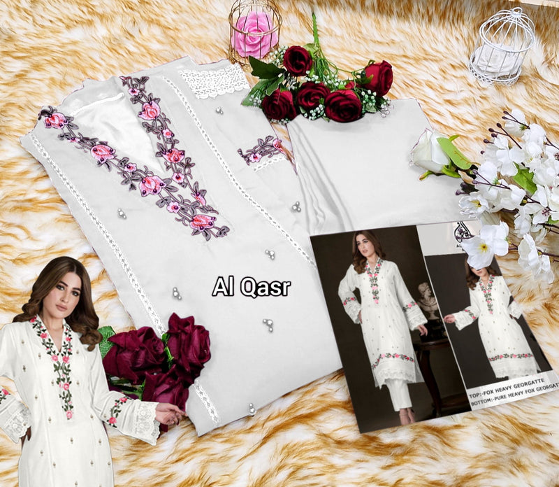 Al Qasr Ma 42 Pure Georgette Embroidery Pret Collection