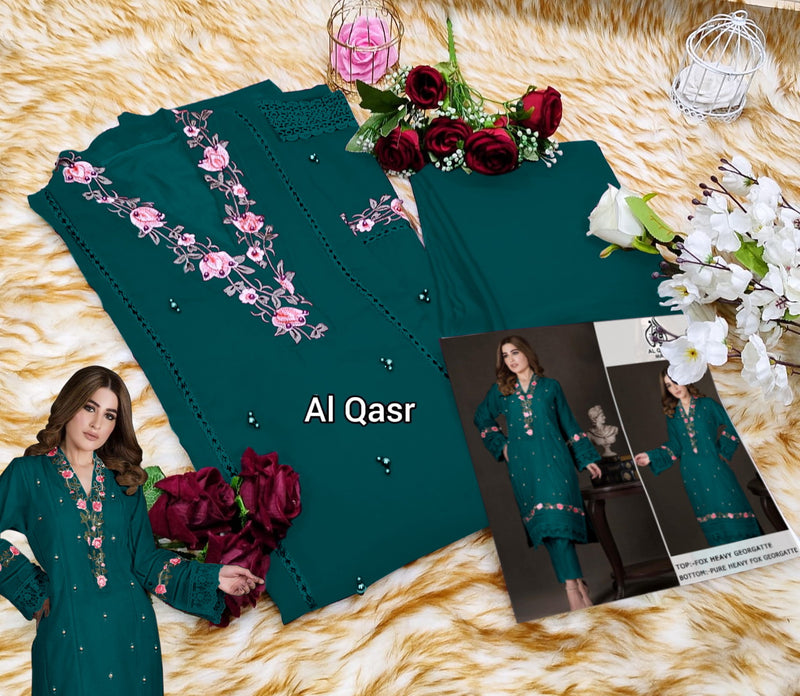 Al Qasr Ma 42 Pure Georgette Embroidery Pret Collection