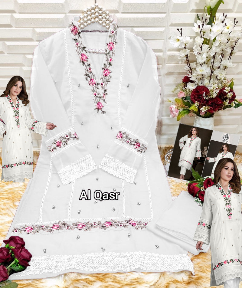 Al Qasr Ma 42 Pure Georgette Embroidery Pret Collection