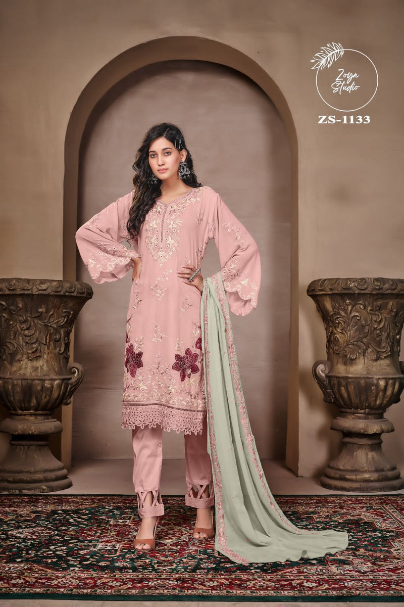 Zoya Studio Zs 1133 Georgotte Embroided Pret Collection