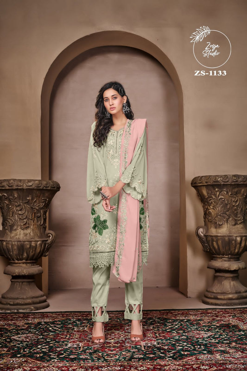 Zoya Studio Zs 1133 Georgotte Embroided Pret Collection