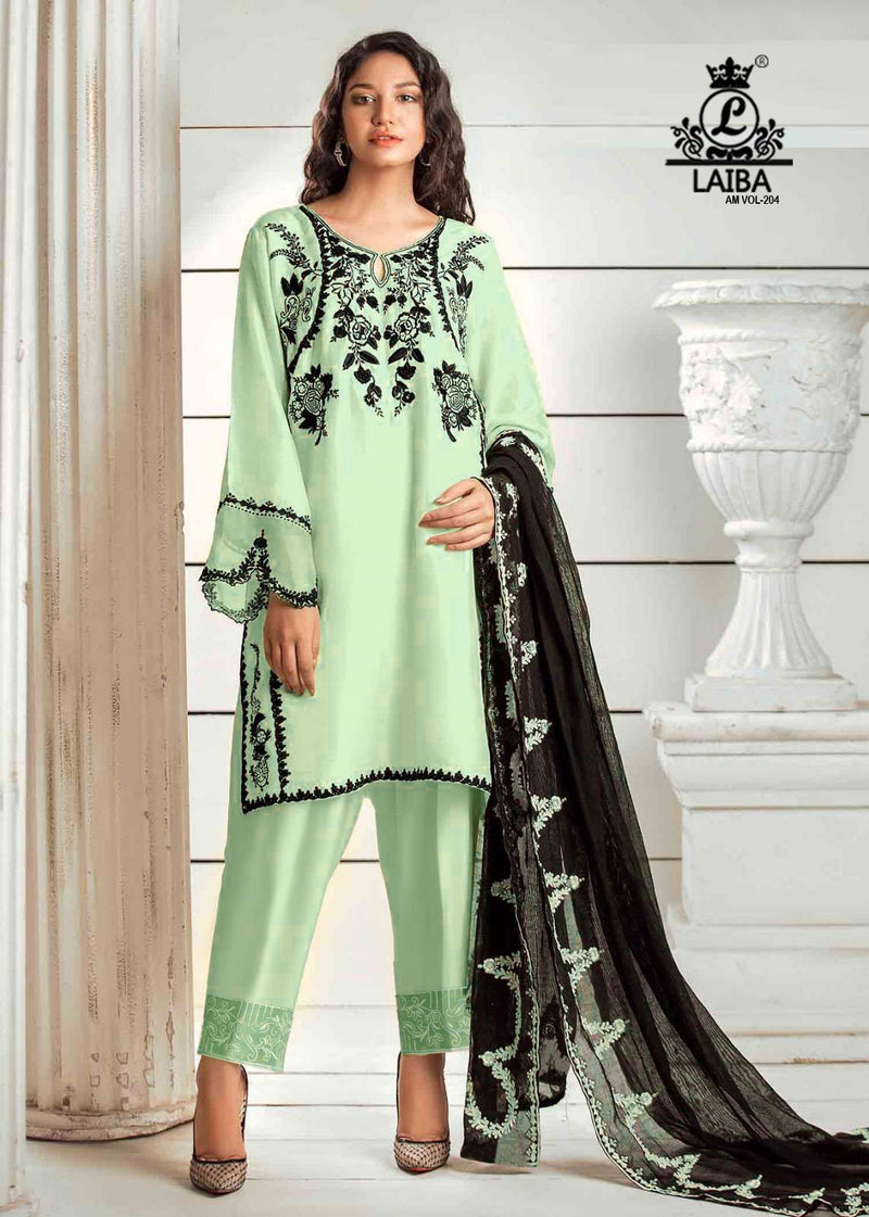 Laiba Designer Am Vol 204 Pure Georgette Pret Collection