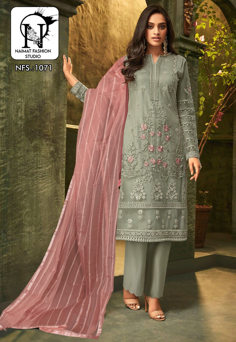 Naimat Fashoin Studio Nfs 1071 Pure Fox Embroidery Pret Collection