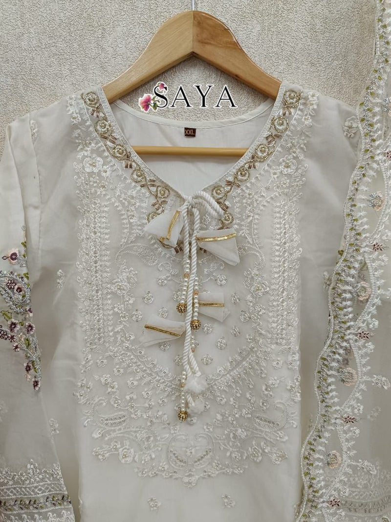 Saya Fashion R 003 Organza Embroidery Pret Collection