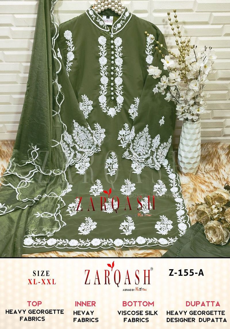 Zarqash Z 155 Fox Georgette Embroidered Pret Collection