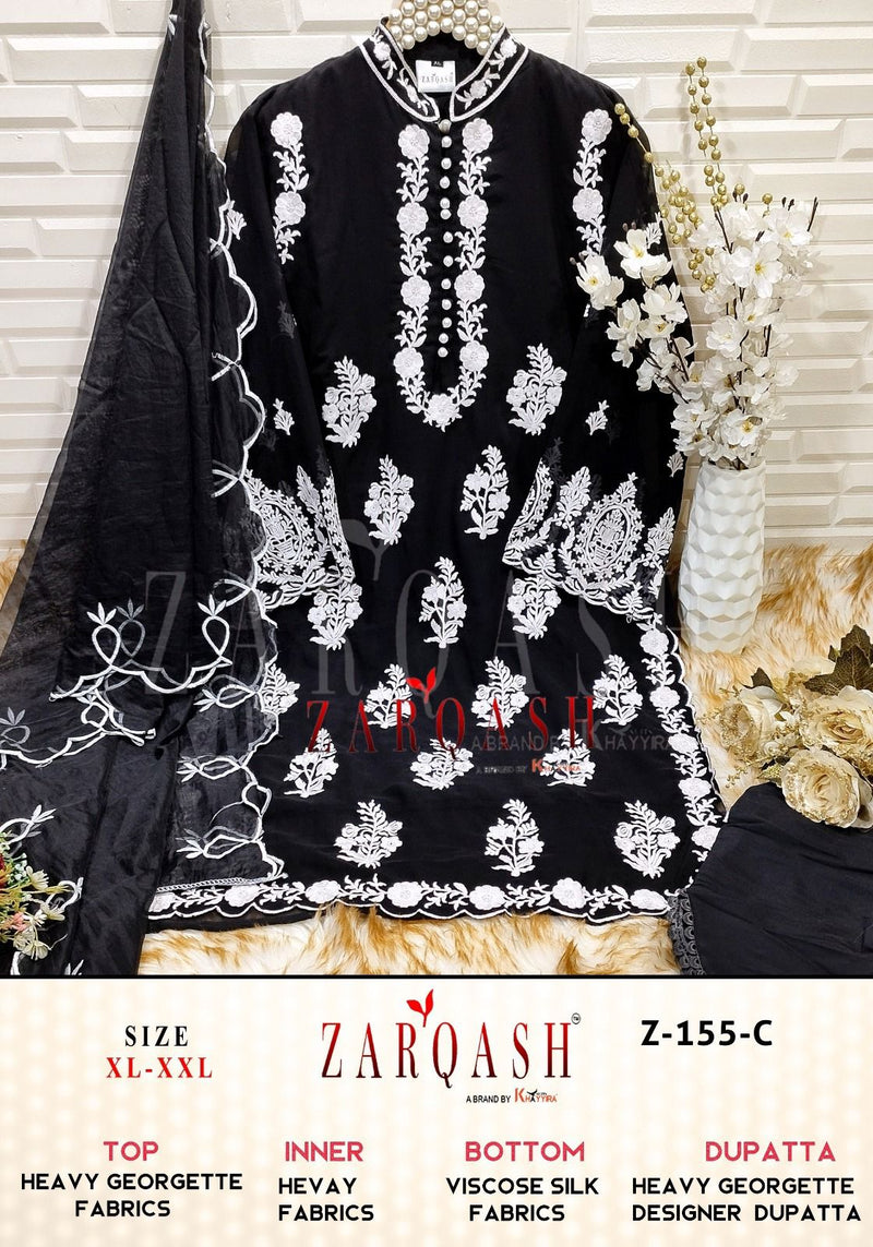 Zarqash Z 155 Fox Georgette Embroidered Pret Collection