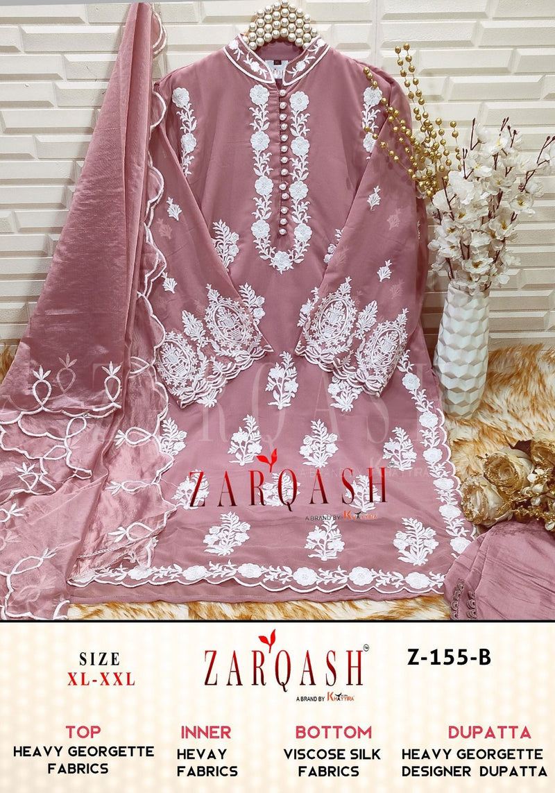 Zarqash Z 155 Fox Georgette Embroidered Pret Collection