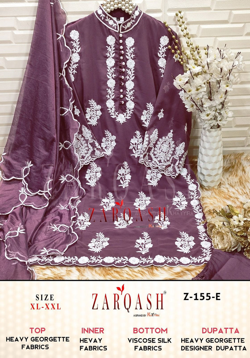 Zarqash Z 155 Fox Georgette Embroidered Pret Collection