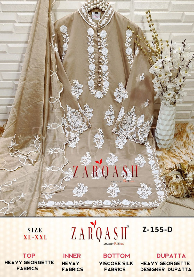 Zarqash Z 155 Fox Georgette Embroidered Pret Collection