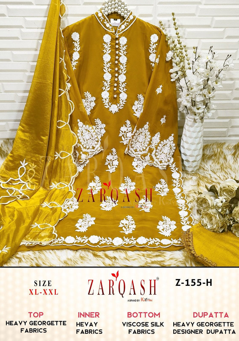 Zarqash Z 155 Fox Georgette Embroidered Pret Collection