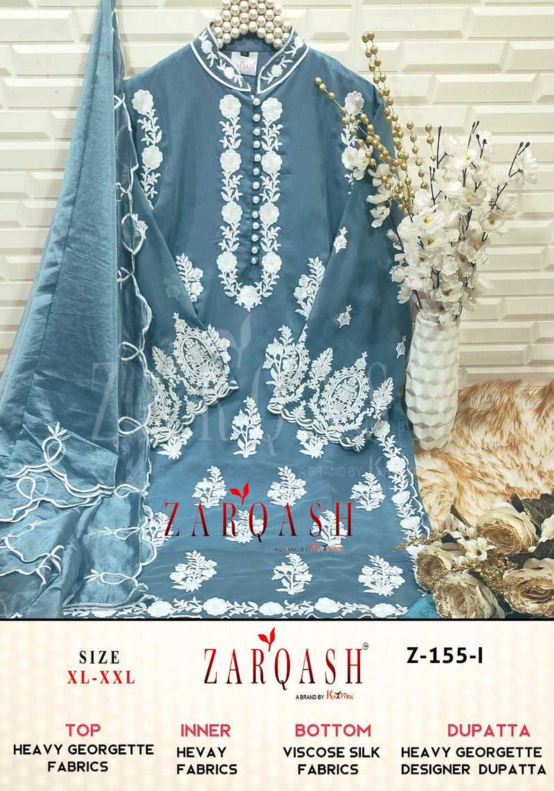 Zarqash Z 155 Fox Georgette Embroidered Pret Collection