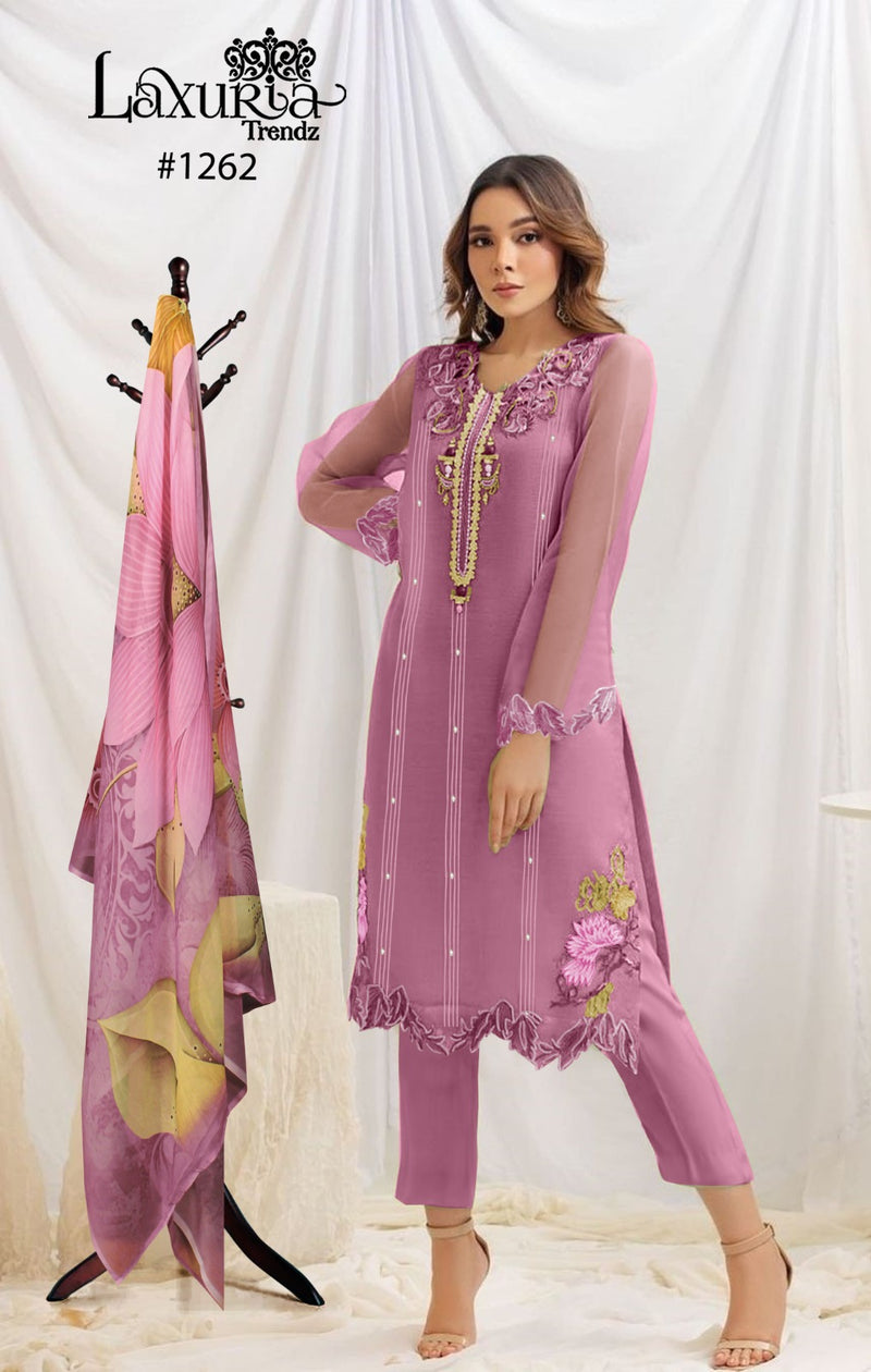 Laxuria Trendz Dno 1262 Organza Embroidery Pret Collection