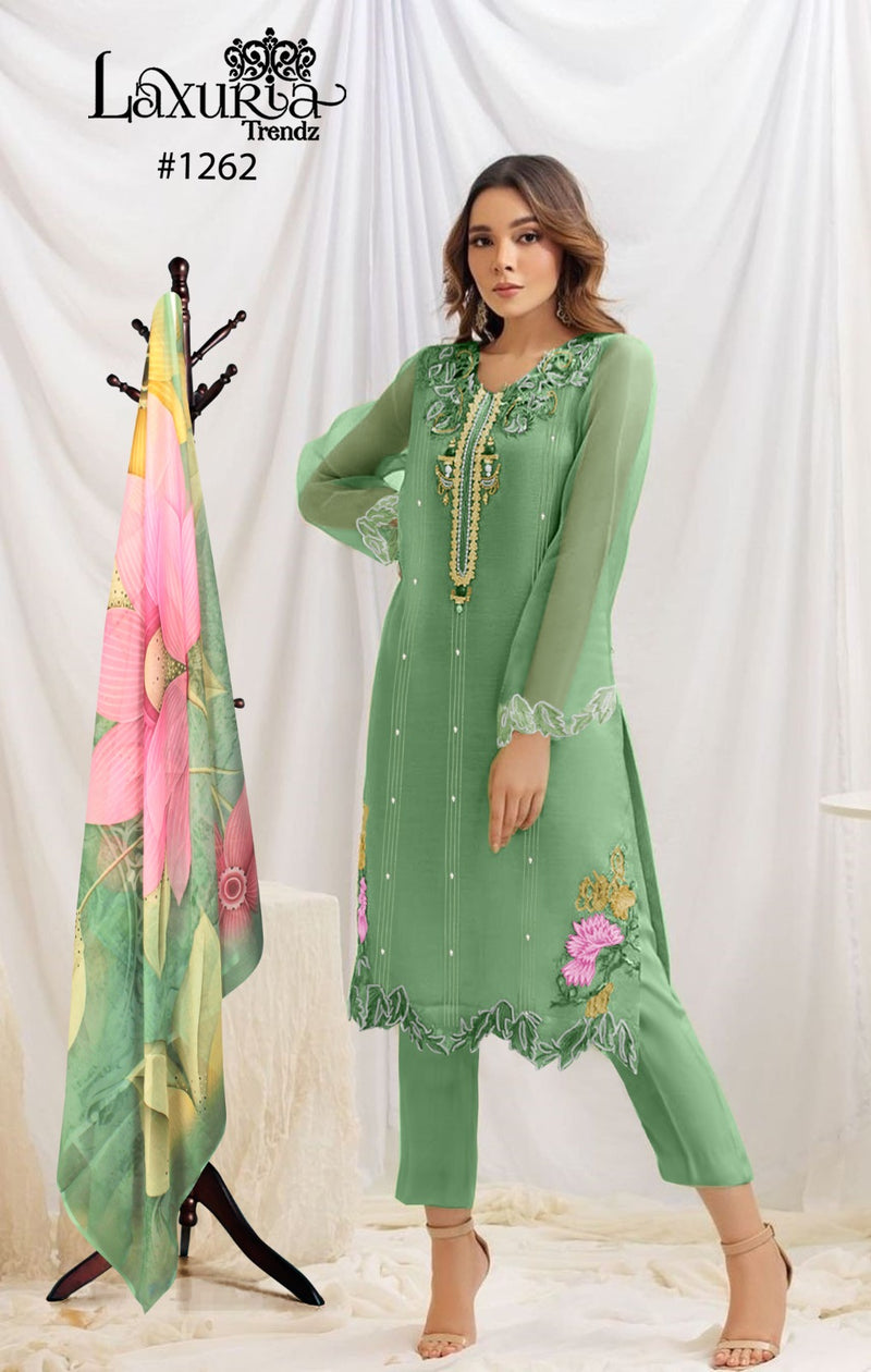 Laxuria Trendz Dno 1262 Organza Embroidery Pret Collection