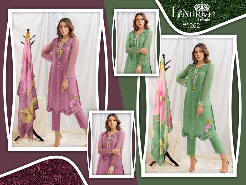 Laxuria Trendz Dno 1262 Organza Embroidery Pret Collection