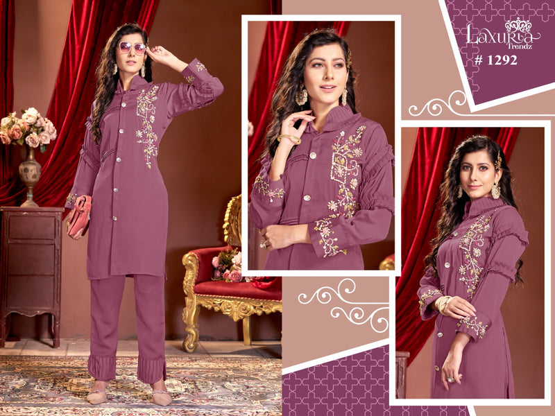 Laxuria Trendz Dno 1292 Satin Embroidered Pret Collection