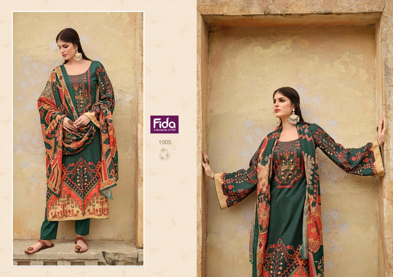 Fida Zaara Pashmina Printed Winter Wear Salwar Kameez Collection