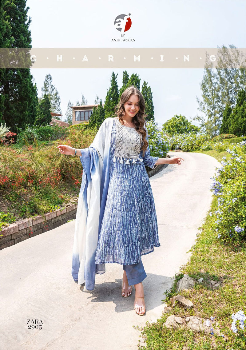 Anju Fabrics Zara Vol 3 Cotton Beautiful Designer Kurti Combo Set
