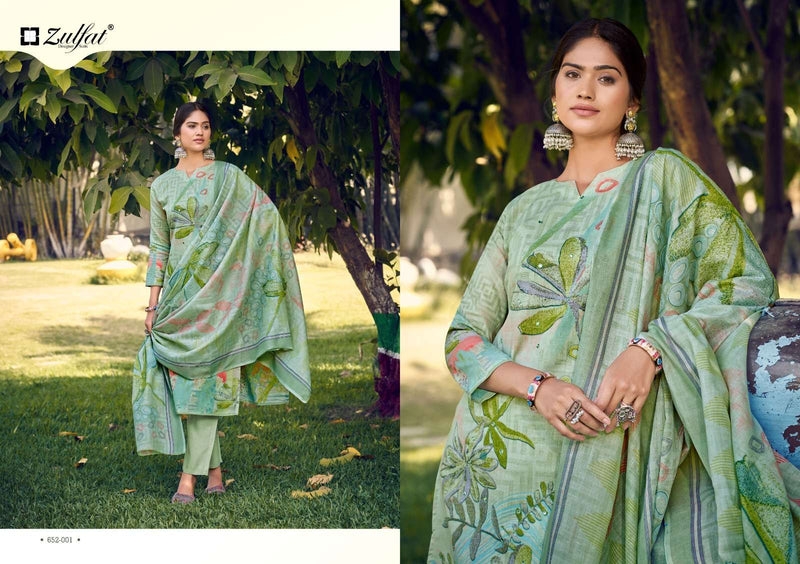 Zulfat Designer Suits Summer Breeze Vol 2 Pure Cotton Handwork Salwar Suit