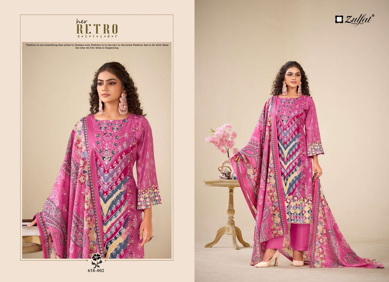 Zulfat Designer Suits Aayat Vol 16 Pure Viscose Rayon Printed Handwork Salwar Kameez
