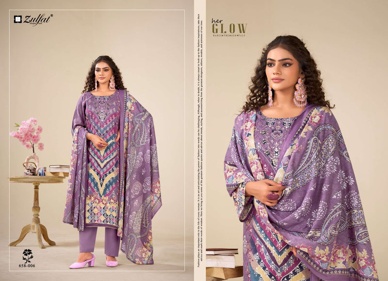 Zulfat Designer Suits Aayat Vol 16 Pure Viscose Rayon Printed Handwork Salwar Kameez