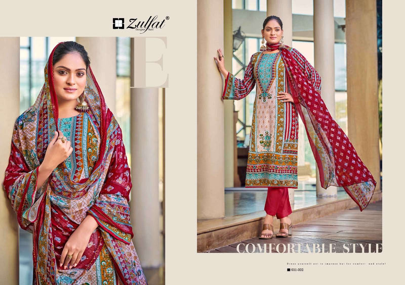 Zulfat Designer Suits Nafisa Pure Rayon Printed Desiger Salwar Kameez
