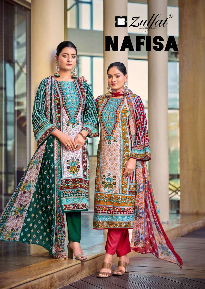 Zulfat Designer Suits Nafisa Pure Rayon Printed Desiger Salwar Kameez