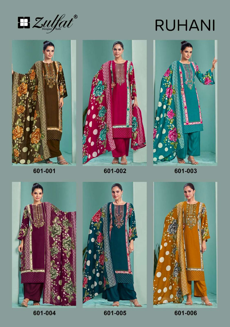 Zulfat Designer Suits Ruhani Pure Viscose Rayon Exclusive Print Salwar Suit