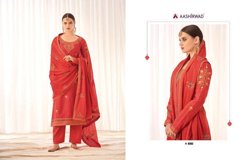 Aashirwad Creation Rashmi Silk Fancy Salwar Kameez Design For Women