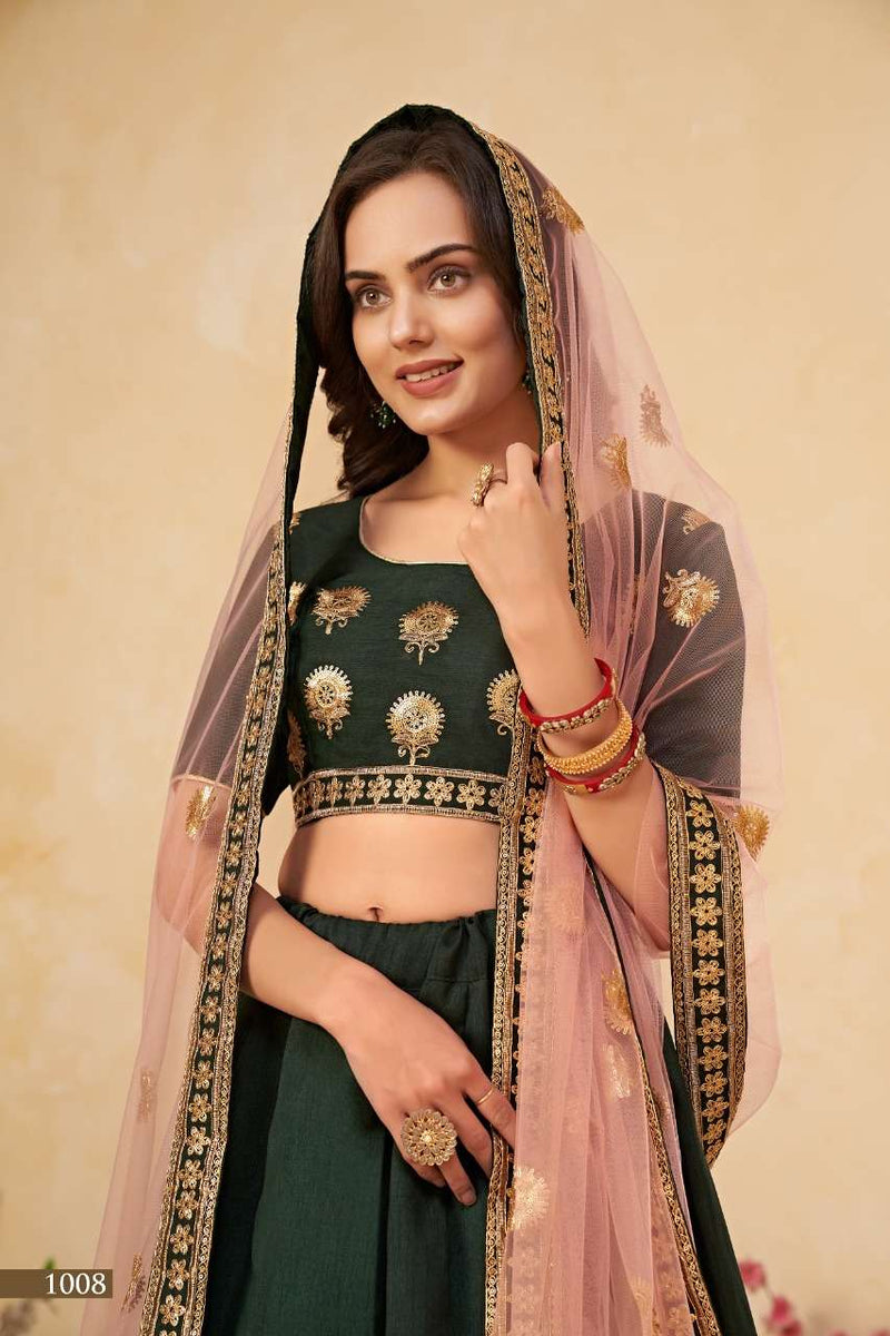 Aawiya Sanaya Vol 1 New Trending Georgette Lehnaga Choli With Contrast Dupatta