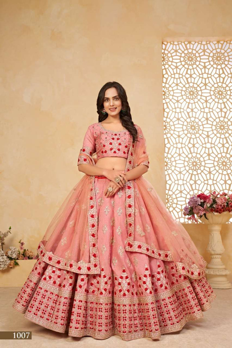 Aawiya Sanaya Vol 1 New Trending Georgette Lehnaga Choli With Contrast Dupatta