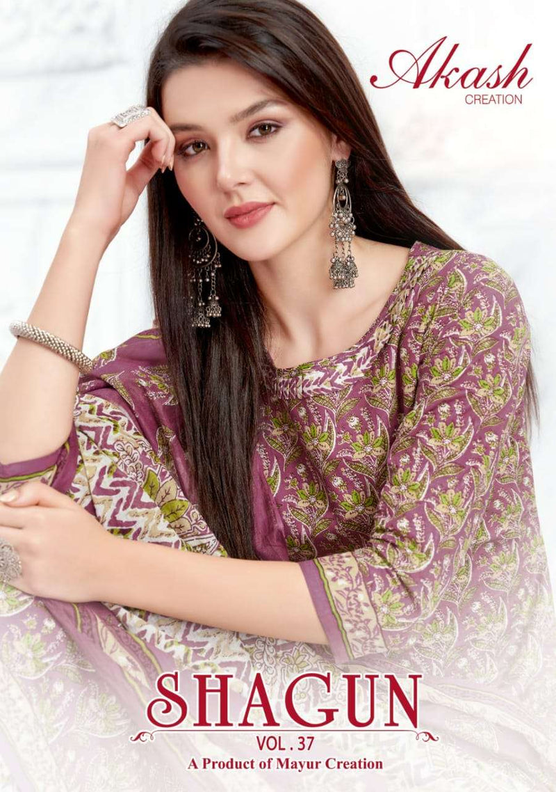 Akash Creation Shagun Vol 3 Cotton Regular Wear Printed Salwar Suits