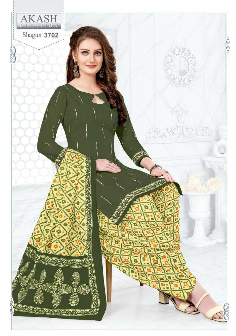 Akash Creation Shagun Vol 3 Cotton Regular Wear Printed Salwar Suits