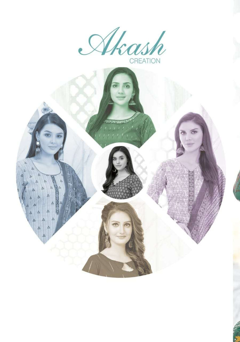 Akash Creation Shagun Vol 3 Cotton Regular Wear Printed Salwar Suits