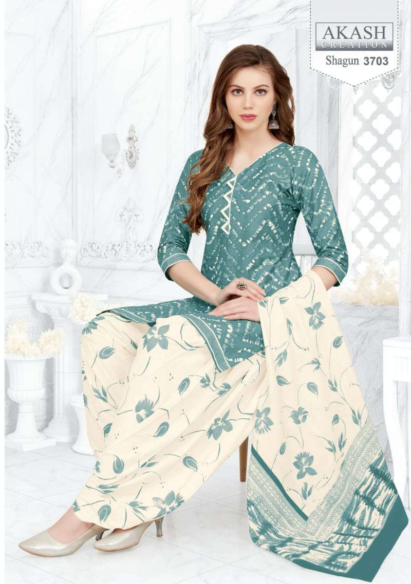 Akash Creation Shagun Vol 3 Cotton Regular Wear Printed Salwar Suits