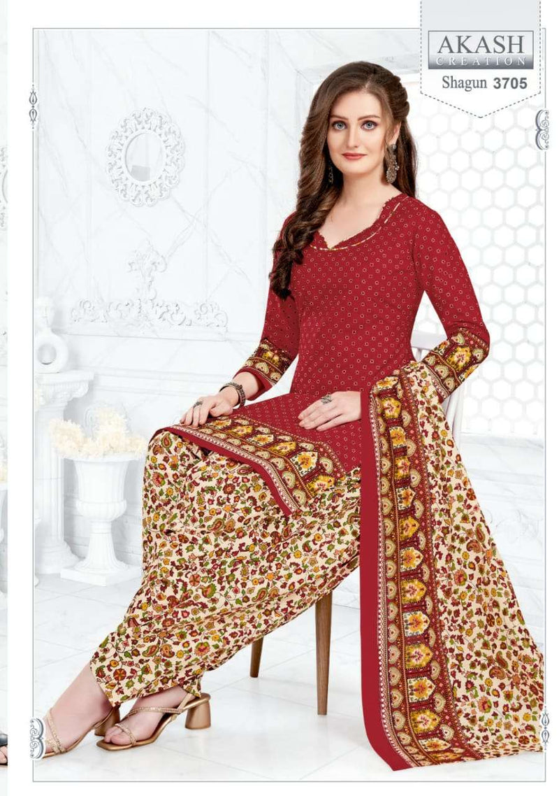 Akash Creation Shagun Vol 3 Cotton Regular Wear Printed Salwar Suits