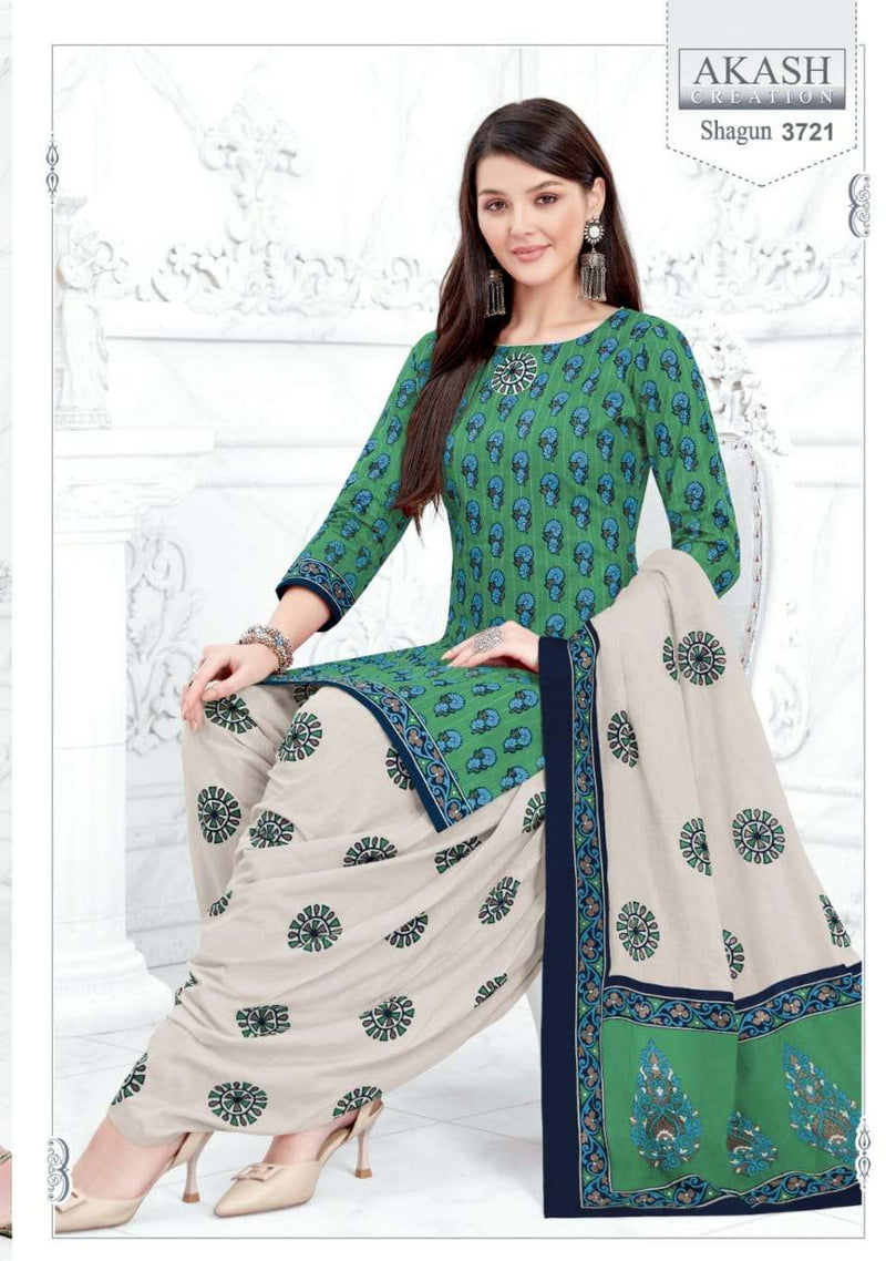 Akash Creation Shagun Vol 3 Cotton Regular Wear Printed Salwar Suits