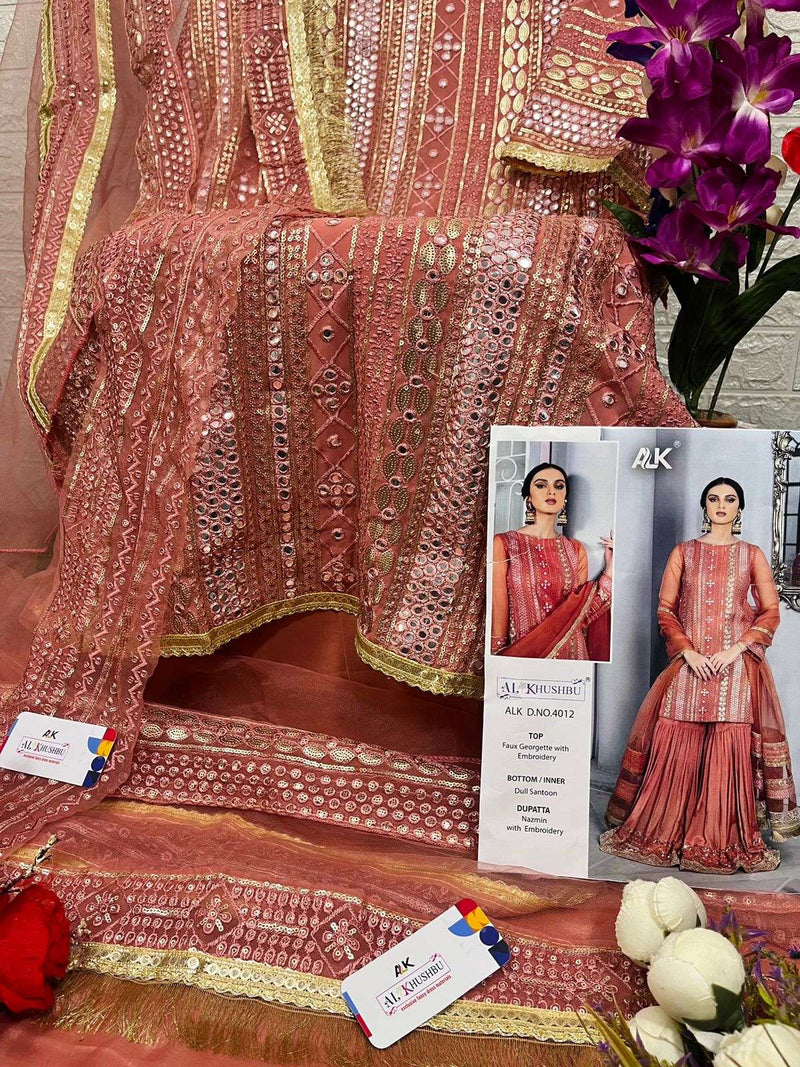 Al Khushbu 4012 Design Single Dress Of Pakistani Dress