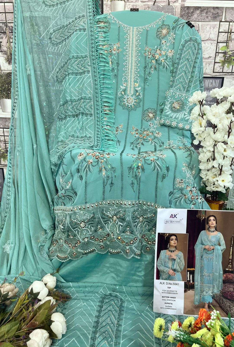 Al Khushbu Alk 5041 Georgette With Heavy Work Salwar Kameez Collection