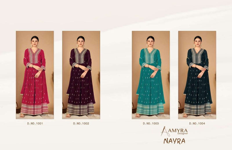 Amyra Nayra Georgette Designer Long Garara Style Salwar Kameez